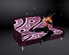 purple pink kiss sofa