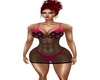 XXL Pink n Black dress