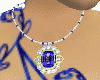 (B4) Blue Stone Necklace