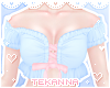 [T] Frilly top Blue