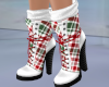 Plaid Winter Sock Boots