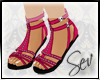 *S Goddess Sandals|Pink