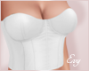 ♔White Bustier Top