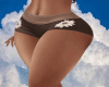 Brown Sunflower Shorts
