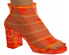 Orange glass heels