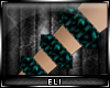 E> TealStudded Brace rt