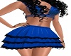 SS Blue Sheer Skirt