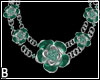 Emerald Rose Necklace