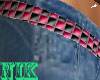 Jeans W/ Studded Belt