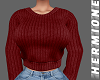 Knitted red sweater