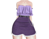 KZ Denim Skirt Purple