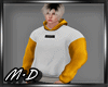 Yellow White Hoodie