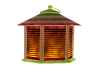 Animated thatch lantern
