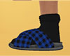 Blue Slides Plaid (F)