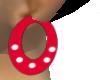 Red dot Earrings