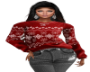 CELIA  RED SWEATER FIT