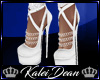 ~K Luster Heels White
