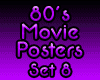 80's Movie Posters Set 8