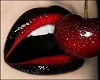 Black Red Lips Cherry
