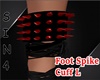 Foot Spike Red/ Black L