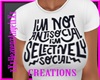 Anti Social  White Tee