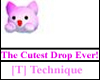 [T] Cute Pink&White Drop