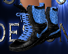 black/blue  boots