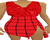 skirt & blouse red