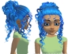 coiffure bleue boucle