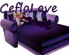 bed pose violet