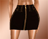 Leather ornamented skirt