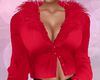 Lover Red Fur Top
