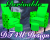 Derivable 4 pose chairs