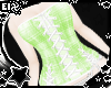 . green plaid corset