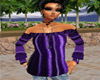 Shoulder Sweater Purple