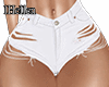 Shorts White Ripped