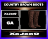 COUNTRY BROWN BOOTS