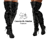 Gothic Cross Thigh Boots
