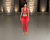 (S)Red gold outfit pants