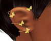 Gold Butterfly Earrings