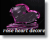 pink rose heart display