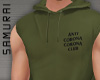#S Club Hooded #Olive