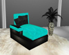 Teal Cuddle Chaise