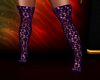 Purple Crochet Boots
