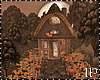 Cabin Autumn Fall Leaves