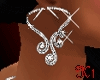 K*Earrings Silver diamon