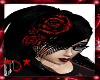 *D* Blood Red Hair Roses