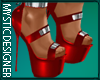 ! Heels ! Red Leather