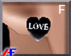 AF. B.Love Heart Studs F
