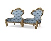 GOLD TRIM CHAIRS
